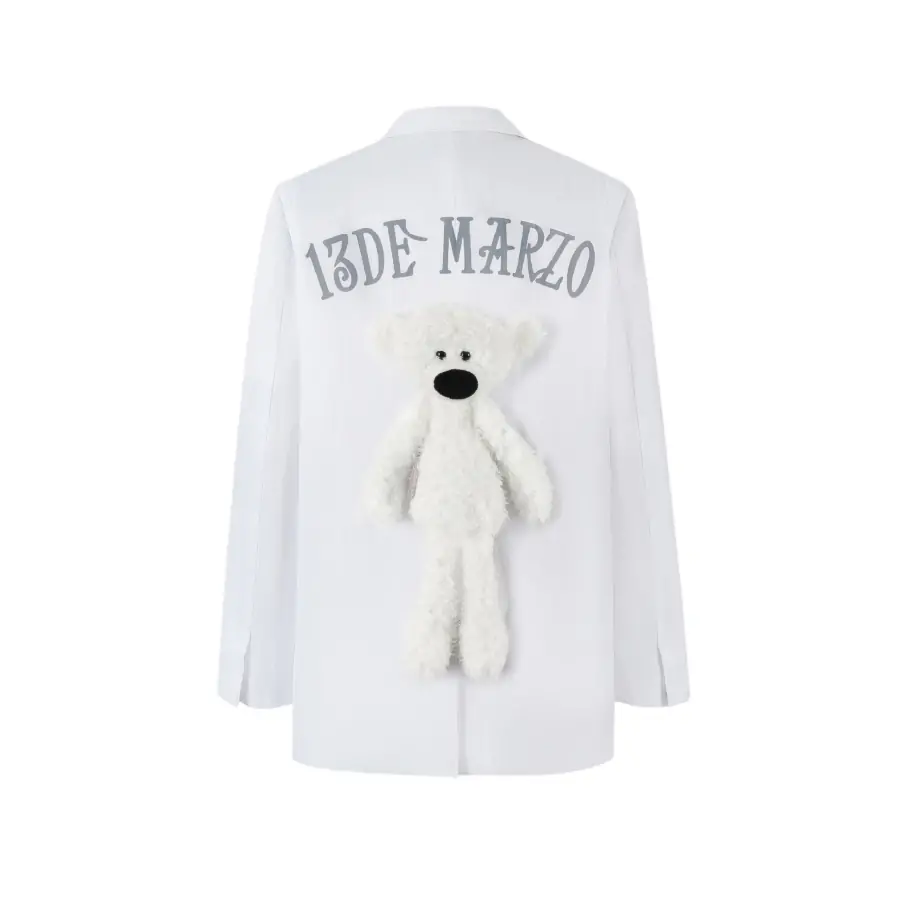 13De Marzo Plush Bear Full-body Glowing Suit White - Image 11