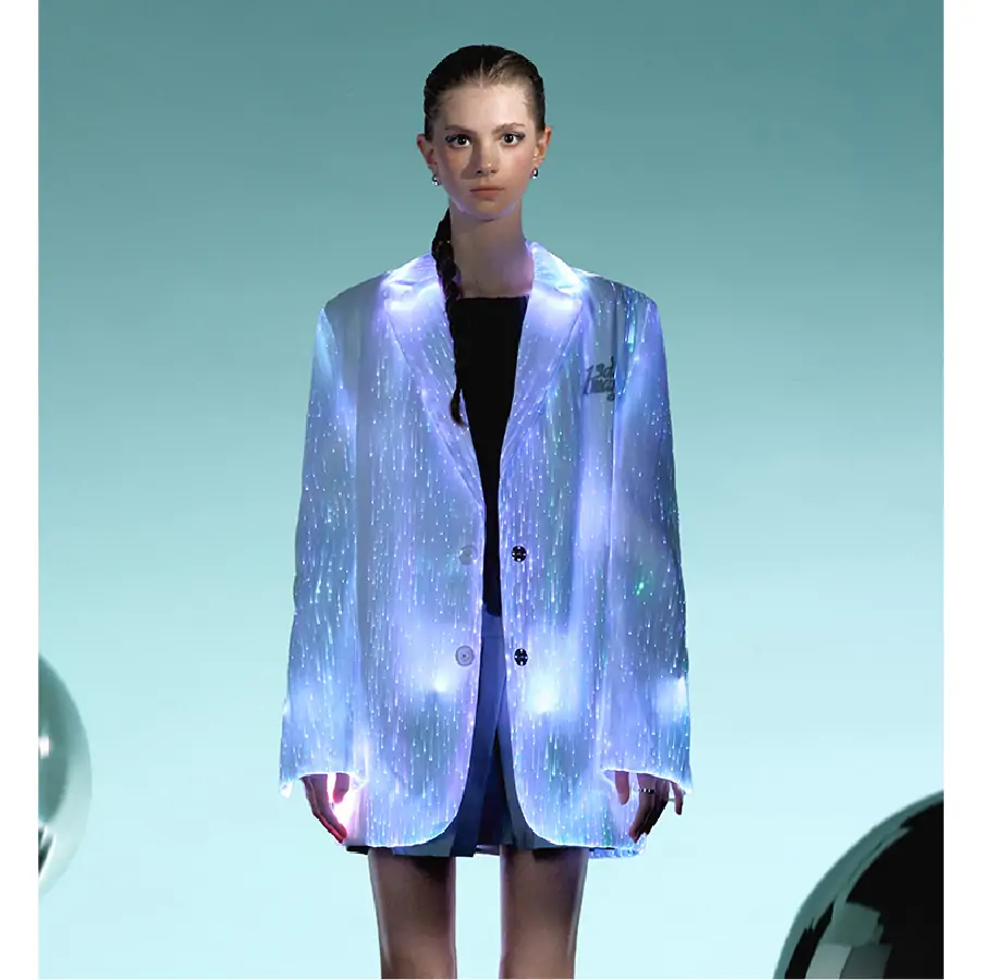 13De Marzo Plush Bear Full-body Glowing Suit White - Image 3