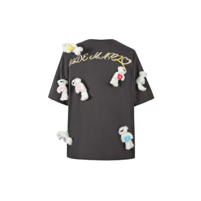 13De Marzo Doozoo Heart Luminous T-shirt Gray - Image 2