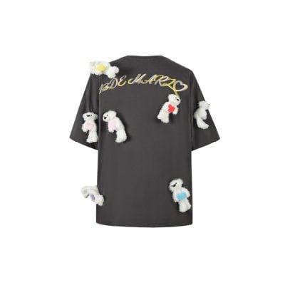 13De Marzo Doozoo Heart Luminous T-shirt Gray - Image 3