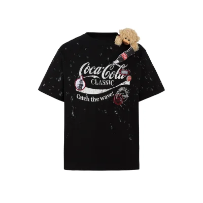 13De Marzo X Coca-Cola Bear Water Drop T-shirt Black