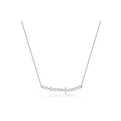 abyb Charming - Regression Line Necklace Silver