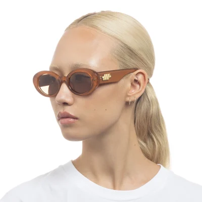Le Specs Sunglasses NOUVEAU VIE Caramel Tan Tint LSP2452435