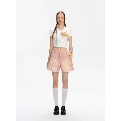 13De Marzo Doozoo Washed Skirt Shorts Pink