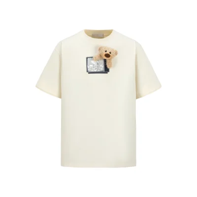 13De Marzo Plush TV Bear T-Shirt Cream