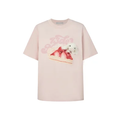 13De Marzo Flavor Cake T-Shirt Pink