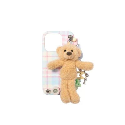 13De Marzo Logo Bead Chain Bear Case iPhone 15 Pro/ Pro Max