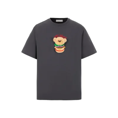 13DE MARZO Layered Hamburger T-Shirt Black