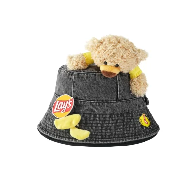 13DE MARZO X Lay's Flavor Bear Bucket Hat Black