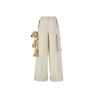 13DE MARZO Doozoo Giant Cargo Pants White