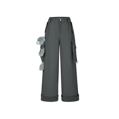 13DE MARZO Doozoo Giant Cargo Pants Dark Grey