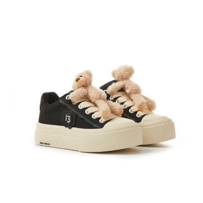 13DE MARZO Bear Platform Sneakers Black