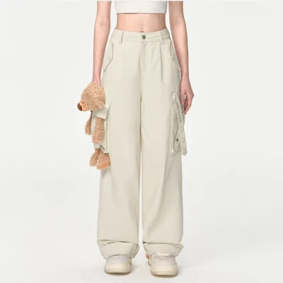 13DE MARZO Doozoo Giant Cargo Pants White