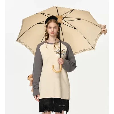 13DE MARZO Marzo Bear Umbrella Beige