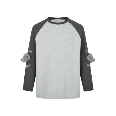 13DE MARZO Elbow Bear Sweatshirt Drak Grey