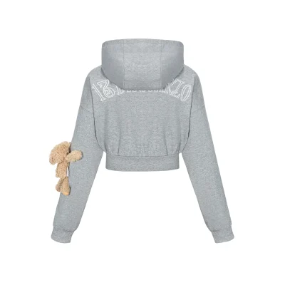 13DE MARZO Doozoo Sports Zip Top Grey - Image 6