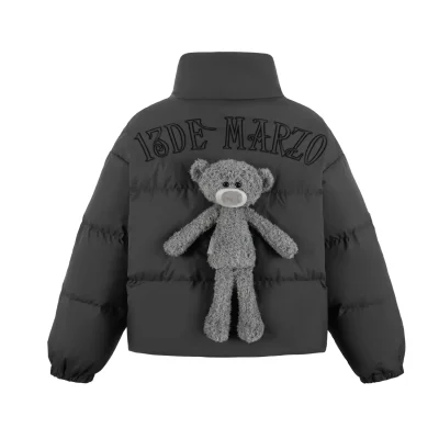 13DE MARZO Doozoo Padded Down Jacket Dark Grey