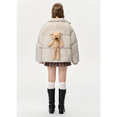 13DE MARZO Doozoo Padded Down Jacket Beige