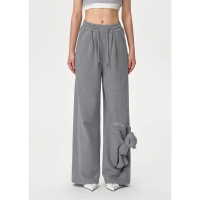 13DE MARZO Star Sand Sweatpants Grey - Image 2