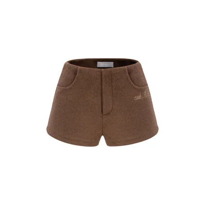 13DE MARZO Doozoo Cassimere Pocket Shorts Brown - Image 5