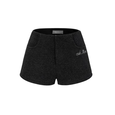 13DE MARZO Doozoo Cassimere Pocket Shorts Dark Grey - Image 6