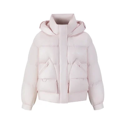 13DE MARZO Bear Embossment Down Jacket Pink