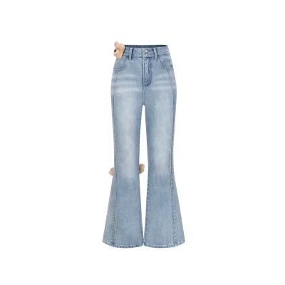 13DE MARZO Fuzzy Jacrons Jeans Blue