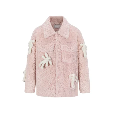 13DE MARZO Doozoo Fleece Jacket Pink