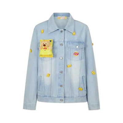 13DE MARZO Lay's Mini Pack Denim Jacket Blue