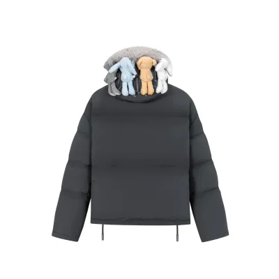 13DE MARZO Friends Hangout Down Jacket Dark Grey