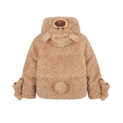 13DE MARZO Bear Costume Down Jacket Khaki