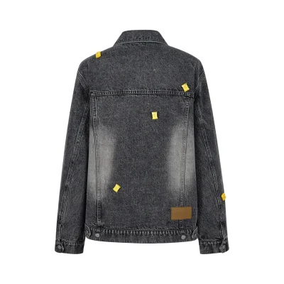 13DE MARZO Lay's Mini Pack Denim Jacket Black - Image 5