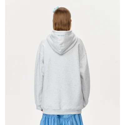 13DE MARZO Doozoo Pocket Hoodie Grey - Image 3