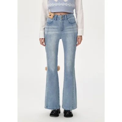 13DE MARZO Fuzzy Jacrons Jeans Blue