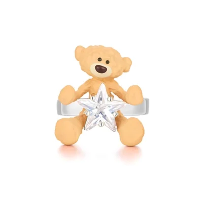 13DE MARZO Bear Hug Star Ring