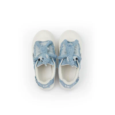 13DE MARZO Bear Denim Biscuits Sneakers Blue - Image 5