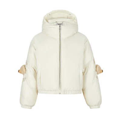 13DE MARZO Elbow Bear Down Jacket Beige