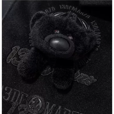 13DE MARZO Bear Multi Badge Jacket Black - Image 6