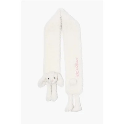 13DE MARZO Doozoo Fuzzy Scarf Rabbit White - Image 5