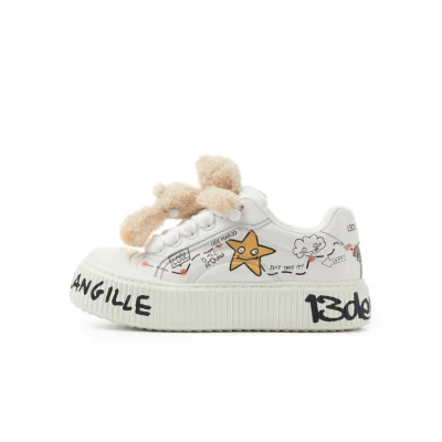 13DE MARZO Matthew Langille Bear Biscuits Sneakers White - Image 8