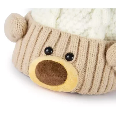 13DE MARZO Bear Snowball Beanie Beige - Image 6