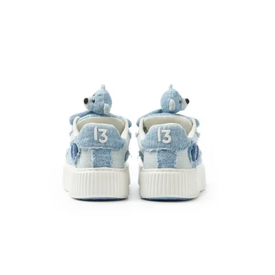 13DE MARZO Bear Denim Biscuits Sneakers Blue - Image 8