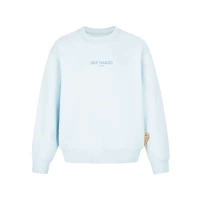 13DE MARZO Kids BabyBear Crewneck Sweater Blue - Image 4