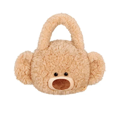 13DE MARZO BabyBear Face Tote Bag Khaki