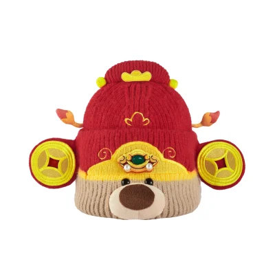 13DE MARZO Bear Wealth Beanie Red