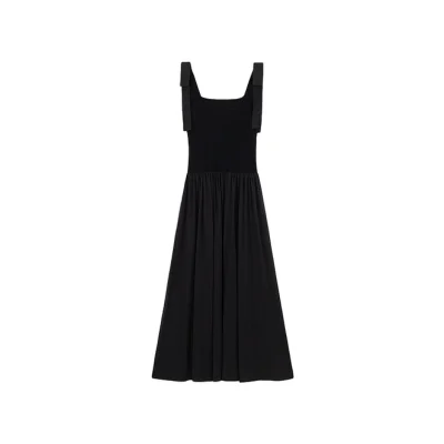 REVAN Ethereal Velvet Gem Knit Dress Black - Image 7