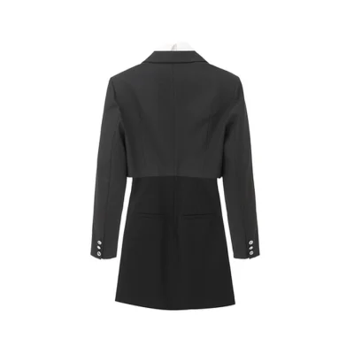 REVAN Chic Ensemble Blazer Dress Set Black - Image 9