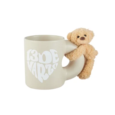 13DE MARZO Heart Logo Bear Mug