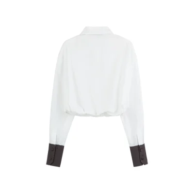 REVAN Urban Chic Contrast Shirt White - Image 6