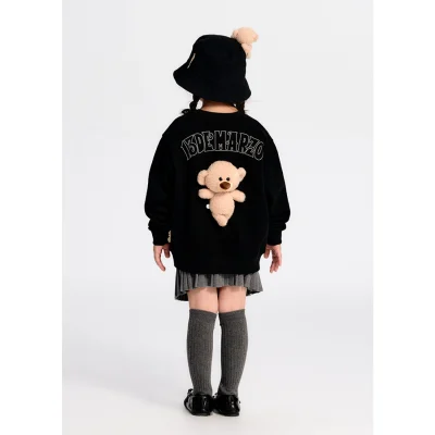 13DE MARZO Kids BabyBear Crewneck Sweater Black